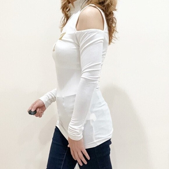 Tops - Urban Heritage Cold Shoulder Stretch‎ Top Small